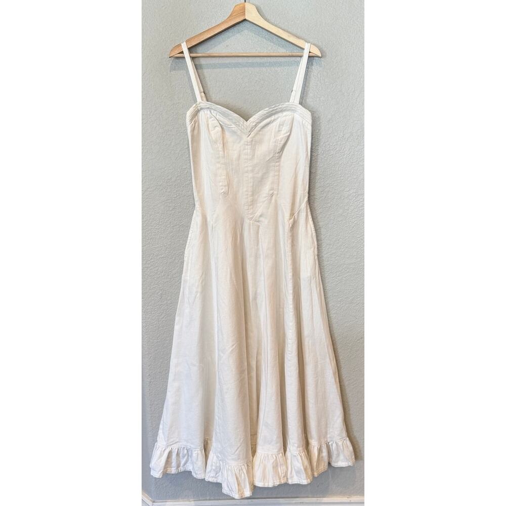 NEW Free People Another Season Midi Dress Size Medium - Picture 10 of 12
